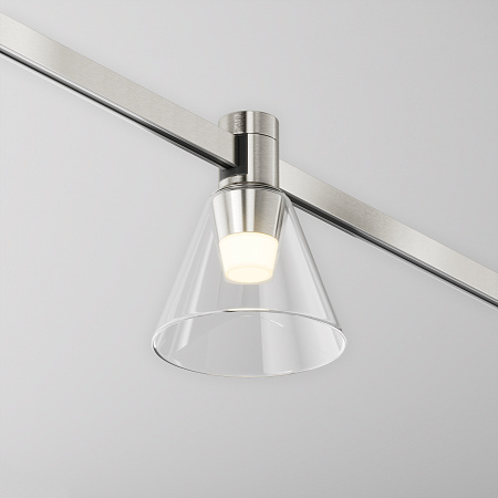 Трековый магнитный светодиодный светильник Maytoni Flarity Bianca TR147-1-3W3K-PT