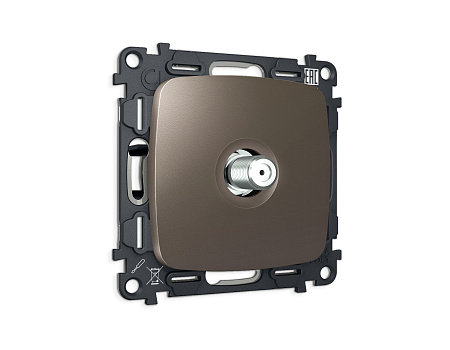 Комплект механизма TV розетки SAT 5-2400MHz 3.5dB Omega MO643050