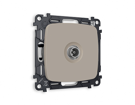Комплект механизма TV розетки проходной Ambrella Volt OMEGA MO373030