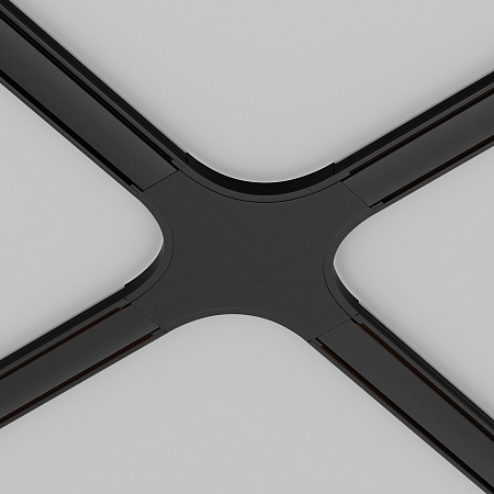 Коннектор питания X-образный Maytoni Radity TRA084CX-11B Коннектор питания X-образный Maytoni Radity TRA084CX-11B