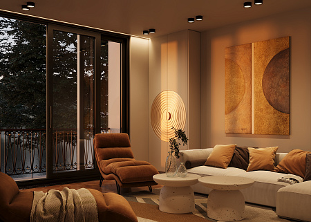 Светильник потолочный светодиодный Maytoni Glare C091CL-12W3K-B