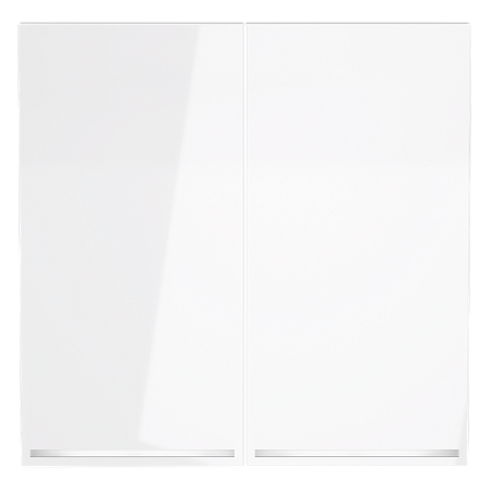 Клавиши для выключателя/переключателя двухклавишного с подсветкой Voltum S70 (белый глянцевый) VLS000401