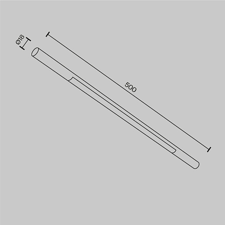 Трековый штанговый светодиодный светильник Maytoni Axity Basis C100CL-L500-12W3-6K-BS