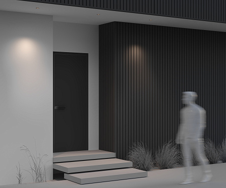 Уличный потолочный светодиодный светильник Maytoni Grit O501DL-L10B3K