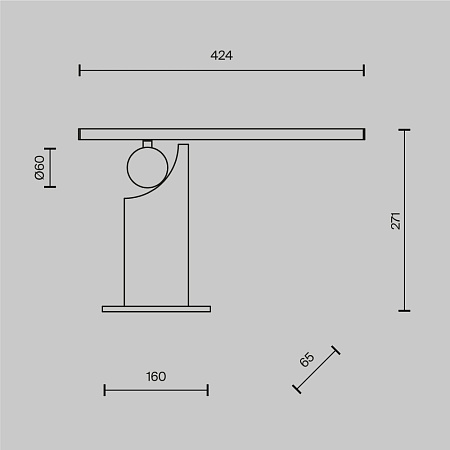 Настольная лампа Maytoni Monumento MOD467TL-L9B3K