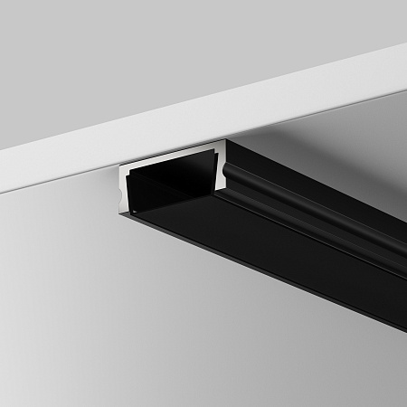 Рассеиватель для профиля 15×06 (Чёрный, 2 м), Maytoni ALM-001-B-DF-2M 642021