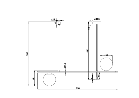 Подвесной светильник Maytoni Nostalgia MOD048PL-02G