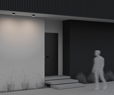 Уличный потолочный светодиодный светильник Maytoni Zon IP O430CL-L15B4K