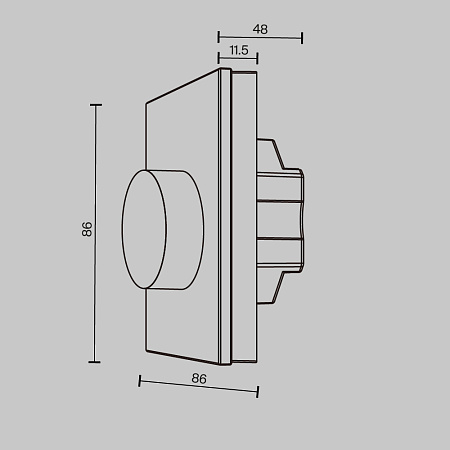 Роторная панель управления Maytoni UNION 711023 Роторная панель управления Maytoni UNION 711023