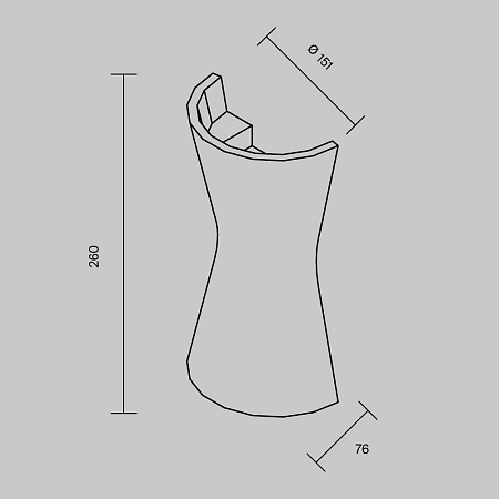 Светильник настенный Maytoni Parma C123WL-GU10-02-W