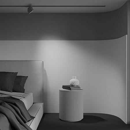 Трековый однофазный светодиодный светильник Maytoni Unity Basis Rot TR223-1-12WCCT-W-W