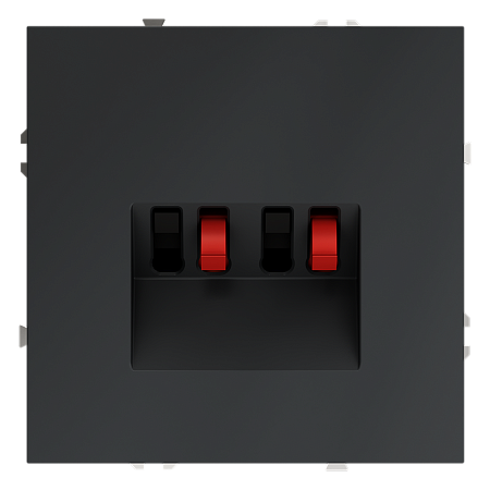 Розетка акустическая встраиваемая VOLTUM S70 4-местная, (графит) VLS060307 Розетка акустическая встраиваемая VOLTUM S70 4-местная, (графит) VLS060307