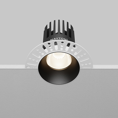 Светильник встраиваемый светодиодный Maytoni Dip DL121-15W-4K-TRS-B