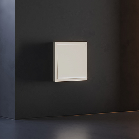 Клавиша для выключателя/переключателя одноклавишного с подсветкой Voltum S70 (хлопок) VLS000213