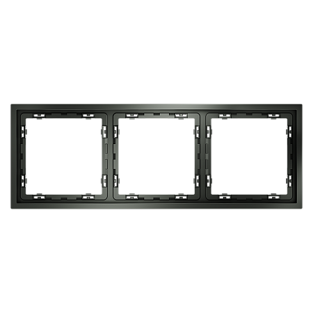 Рамка пластиковая VOLTUM S70 на 3 поста, (титан) VLS100306 Рамка пластиковая VOLTUM S70 на 3 поста, (титан) VLS100306