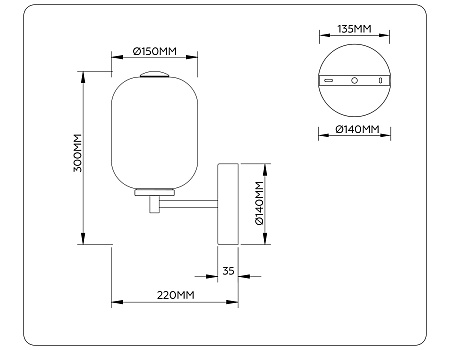 Светильник настенный светодиодный High light LH11039 Светильник настенный светодиодный High light LH11039