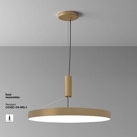 Светильник потолочный светодиодный Maytoni Zon C032CL-90W4K-RD-MG