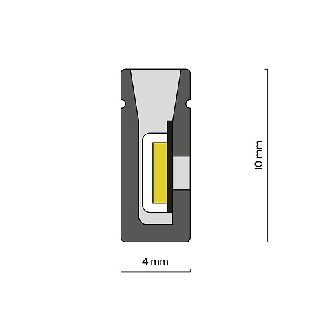 Гибкий неон 9,6 Вт/м 24V IP20 Maytoni Изгиб поперек оптической оси 432041