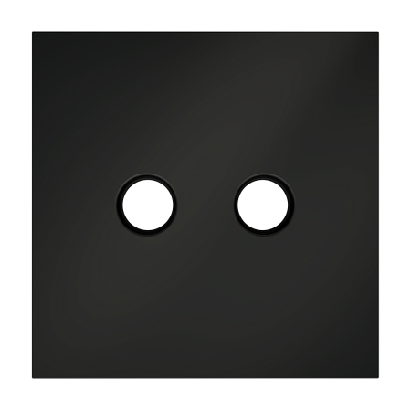 Накладка для розетки телевизионной оконечной TV+SAT Voltum S70 (черный матовый) VLS001608