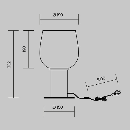 Настольная лампа Maytoni Smart Casual MOD414TL-01G