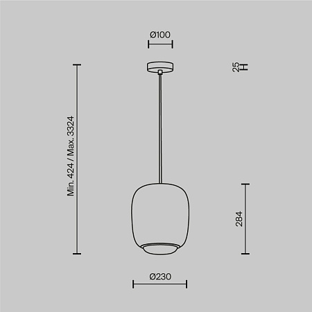 Подвесной светильник Maytoni Brio MOD466PL-L12GR3K Подвесной светильник Maytoni Brio MOD466PL-L12GR3K