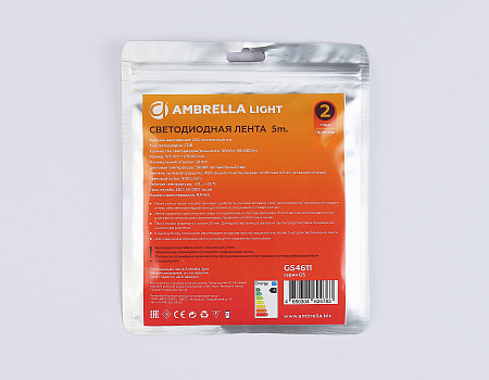 Светодиодная лента 10 Вт/м 3000K 900 Лм/м 24V IP20 Illumination GS4611 Светодиодная лента 10 Вт/м 3000K 900 Лм/м 24V IP20 Illumination GS4611