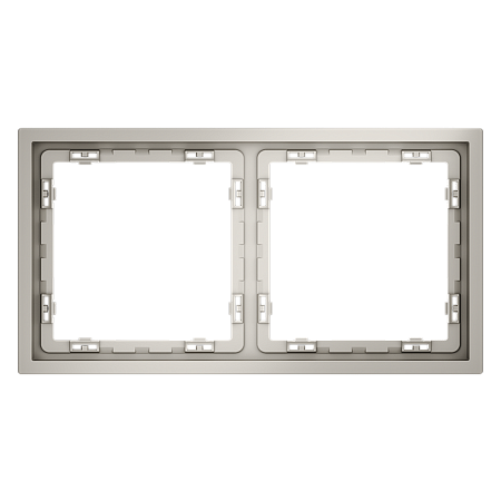 Рамка пластиковая VOLTUM S70 на 2 поста, (кашемир) VLS100203