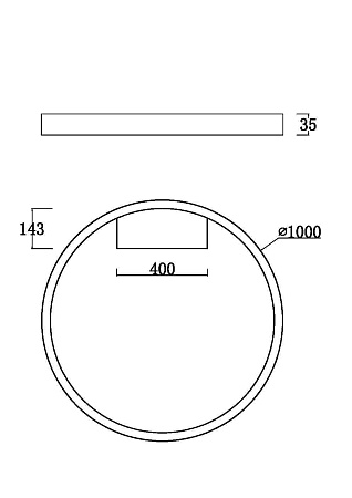Светильник потолочный светодиодный Maytoni Rim MOD058CL-L65B3K