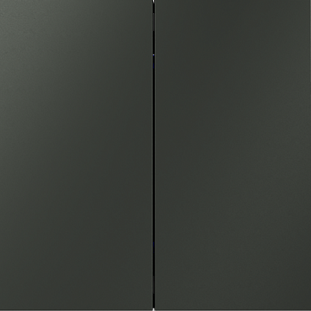 Выключатель с самовозвратом встраиваемый VOLTUM S70 двухклавишный (титан) VLS020606