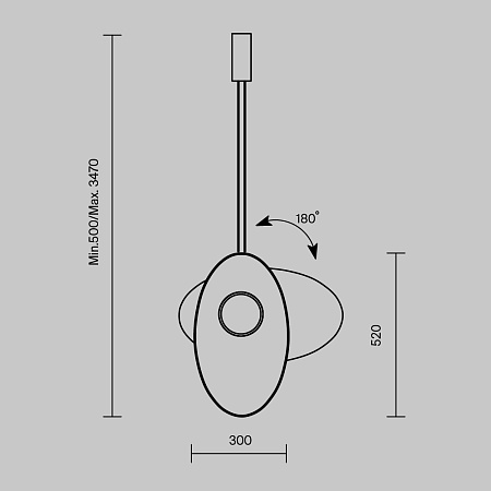 Светильник подвесной светодиодный Maytoni Evolution MOD396PL-L10BL3K Светильник подвесной светодиодный Maytoni Evolution MOD396PL-L10BL3K