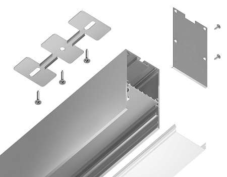 Профиль для ленты до 32мм 35*67мм ILLUMINATION GP3000AL