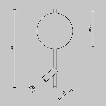 Светильник настенный светодиодный Maytoni Solution MOD450WL-L9BG3K