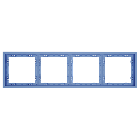 Рамка пластиковая на 4 поста Voltum S70 (деним) VLS100415