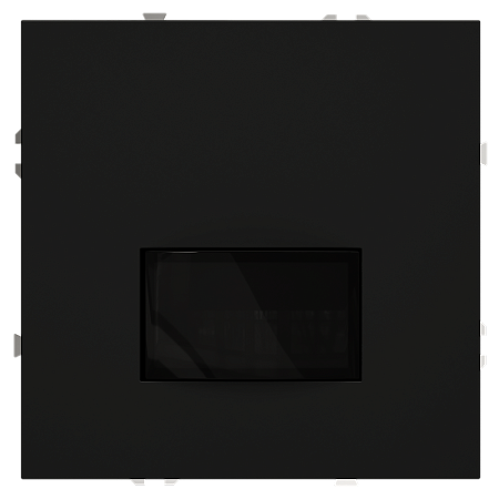 Датчик движения встраиваемый VOLTUM S70, (черный матовый) VLS070508