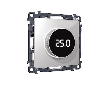 Комплект механизма терморегулятора с цифровым дисплеем с подсветкой и датчиком для теплого пола 16A-250V Ambrella Volt Alfa MA405810 Комплект механизма терморегулятора с цифровым дисплеем с подсветкой и датчиком для теплого пола 16A-250V Ambrella Volt Alfa MA405810