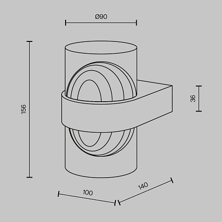 Светильник настенный светодиодный Maytoni Sacramento MOD480WL-L10BS3K