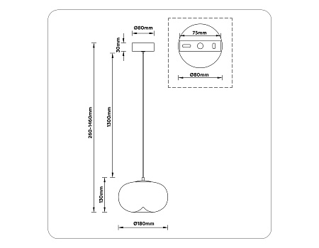 Светильник подвесной светодиодный Ambrella light HIGH LIGHT LH11082