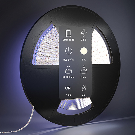 Светодиодная лента Maytoni 9,6Вт/м 4000К 24V IP20 Ultra 201048