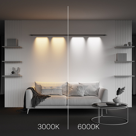 Трековый штанговый светодиодный светильник Maytoni Axity Points C101CL-L1000-24W3-6K-B Трековый штанговый светодиодный светильник Maytoni Axity Points C101CL-L1000-24W3-6K-B