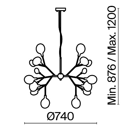 Люстра подвесная Freya Florencia FR5049PL-27G Люстра подвесная Freya Florencia FR5049PL-27G