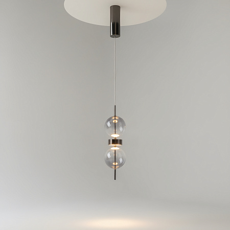 Светильник подвесной светодиодный Maytoni Double Moon MOD478PL-L8B3K Светильник подвесной светодиодный Maytoni Double Moon MOD478PL-L8B3K