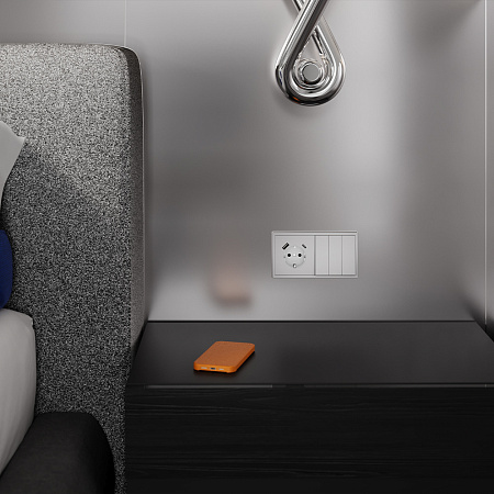 Клавиши для выключателя/переключателя трехклавишного Voltum S70 (серый) VLS000516