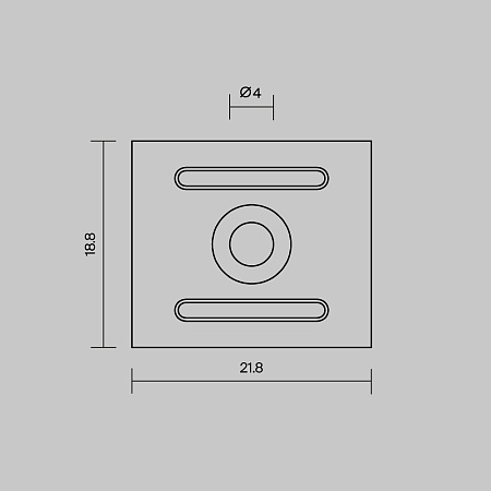 Комплект креплений (для профиля 27×20) 4 шт., Maytoni ALM-2720-MT 642071