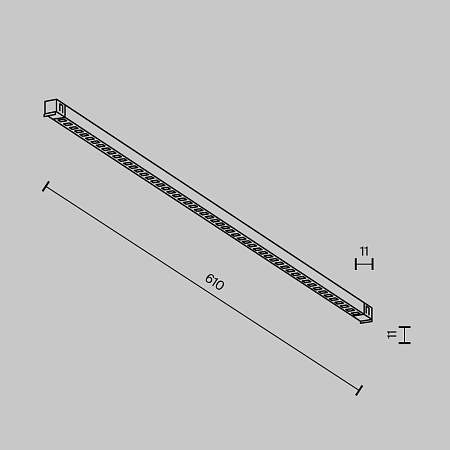 Трековый магнитный светодиодный светильник Maytoni Exility X Points TR241-2-12W4K-B