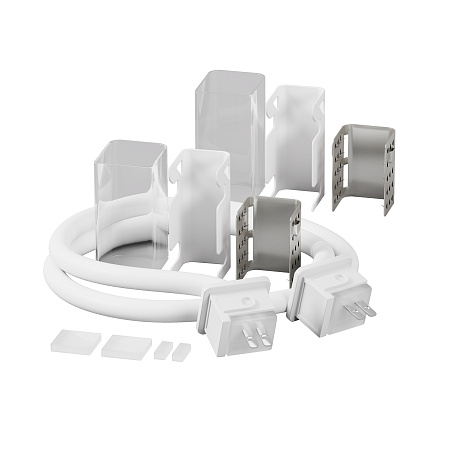 Двусторонний коннектор питания с проводом (30 см) для гибкого неона 17x12 мм Maytoni Изгиб поперек оптической оси 432013