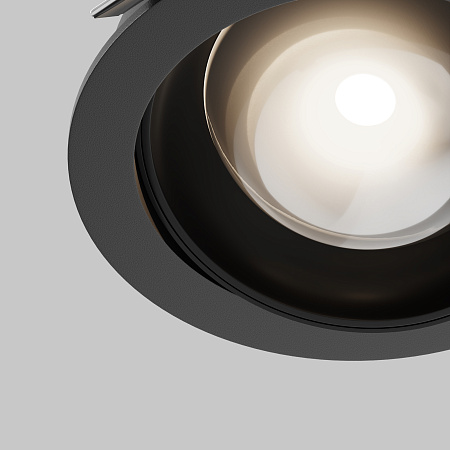 Встраиваемый светильник светодиодный Maytoni Lens DL105-12W4K-B Встраиваемый светильник светодиодный Maytoni Lens DL105-12W4K-B