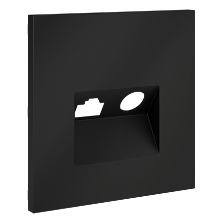 Накладка для розетки TV+RJ45 кат. 6 Voltum S70 (графит) VLS002707