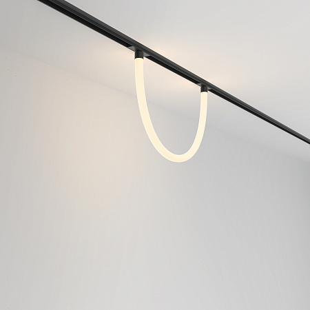 Трековый магнитный однофазный светодиодный светильник Maytoni Exility TR101-2-20W3K-B Трековый магнитный однофазный светодиодный светильник Maytoni Exility TR101-2-20W3K-B