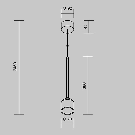 Уличный подвесной светодиодный светильник Maytoni Apex O491PL-L8W3K