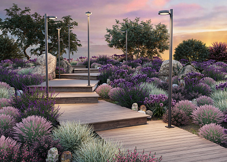 Уличный ландшафтный светодиодный светильник Maytoni Dion O472H-L50GF3K